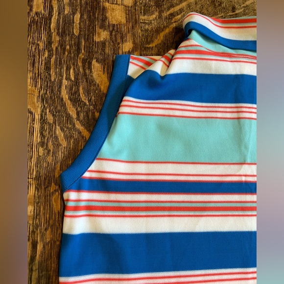 NWT Vintage Polyester Striped Top - Picture 6 of 9